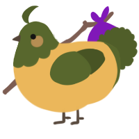 Moss, a honey and olive chicken with a head pattern