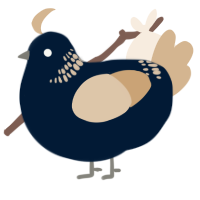 (unnamed), a tumblr and beige chicken with a neck-band pattern