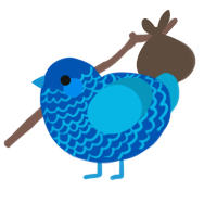 (unnamed), a ultramarine and cerulean chicken with a lace pattern
