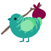(unnamed), a turquoise and spring chicken with a half-bar pattern