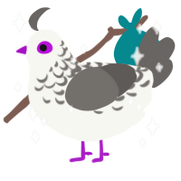 A white and grey chicken with a half-lace pattern
