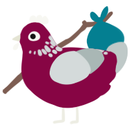 raspberry graphite, a maroon and silver chicken with a neck-speckle pattern