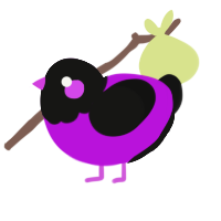 (unnamed), a amethyst and black chicken with a head pattern