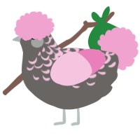 (unnamed), a grey and pink chicken with a half-lace pattern