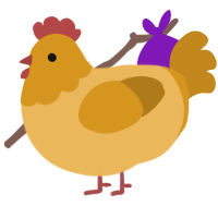 (unnamed), a honey and ochre chicken with a head pattern