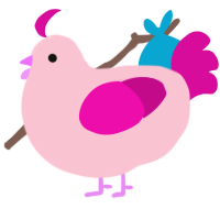 GetInto Hypnosis Mic, a rose and fuchsia chicken