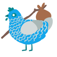 GetInto Hypnosis Mic, a sky and silver chicken with a lace pattern
