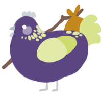 A overcast and lemon chicken with a neck-speckle pattern