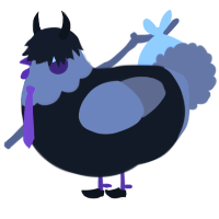 A sable and brown chicken with a head pattern