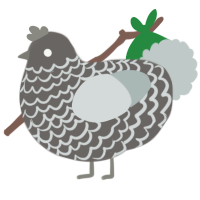 (unnamed), a grey and silver chicken with a lace pattern
