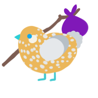 Savanah, a honey and mist chicken with a speckle pattern