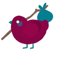 Rovu C Ious, a maroon chicken with a half-lace pattern