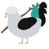 Display Error, a mist and black chicken