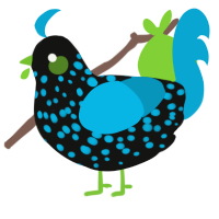 monster energy, a black and cerulean chicken with a speckle pattern