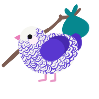 (unnamed), a white and indigo chicken with a double-lace pattern