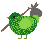 (unnamed), a leaf and grass chicken with a lace pattern