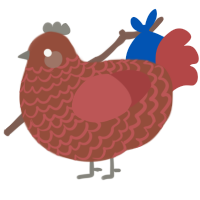 (unnamed), a russet and red chicken with a lace pattern