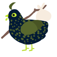 Seedy Rye Bread, a tumblr and olive chicken with a speckle pattern