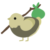 Chip, a ash and white chicken with a head pattern