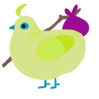 A lemon and lime chicken with a neck-band pattern