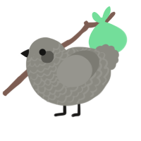 A ash chicken with a lace pattern
