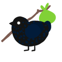 (unnamed), a black and tumblr chicken with a speckle pattern