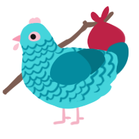 Ocean breeze, a aqua and sea chicken with a lace pattern