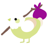 Meringue, a lemon and cream chicken with a head pattern