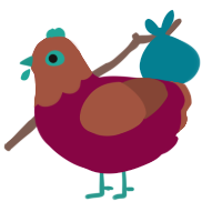 (unnamed), a maroon and russet chicken with a head pattern