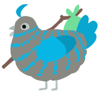A ash and cerulean chicken with a bar pattern