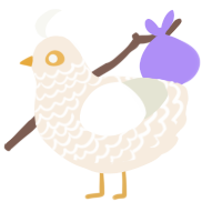 (unnamed), a cream and white chicken with a lace pattern