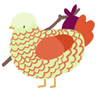 Apple Cider, a apple and vermilion chicken with a lace pattern