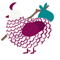 black sangria, a white and wine chicken with a lace pattern