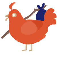 (unnamed), a vermilion chicken
