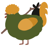 A olive and orange chicken