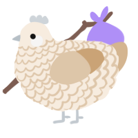 Fresh Powder, a cream and beige chicken with a lace pattern