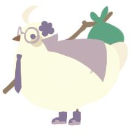 A mist and lilac chicken with a bar pattern