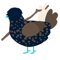 (unnamed), a tumblr and bark chicken with a speckle pattern