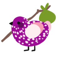 (unnamed), a plum and rose chicken with a speckle pattern