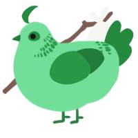A spring and viridian chicken with a neck-band pattern
