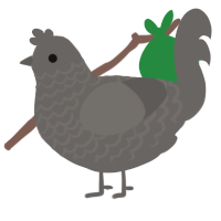(unnamed), a grey chicken with a lace pattern