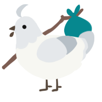 Rupert Knockerbotham, a white and mist chicken with a head pattern