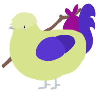 A lemon and indigo chicken