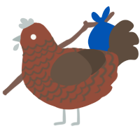 (unnamed), a russet and bark chicken with a lace pattern
