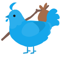 A sky chicken with a head pattern