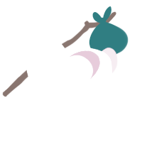 A white and pink chicken with a lace pattern