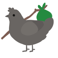 A grey chicken