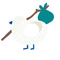 A white chicken with a lace pattern