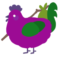 A plum and leaf chicken