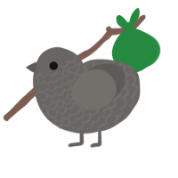 A grey chicken with a lace pattern